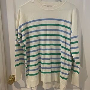 LOFT Multicolor Striped Sweater